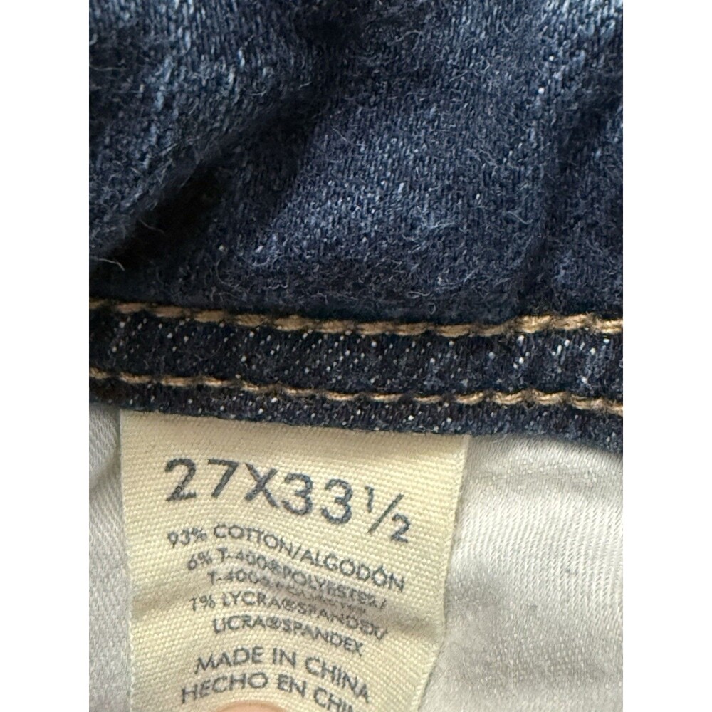 BKE Stella Mid Rise Bootcut Distressed Jeans 27x33.5 (27.5x32.5) Perfect Fade - Picture 9 of 11
